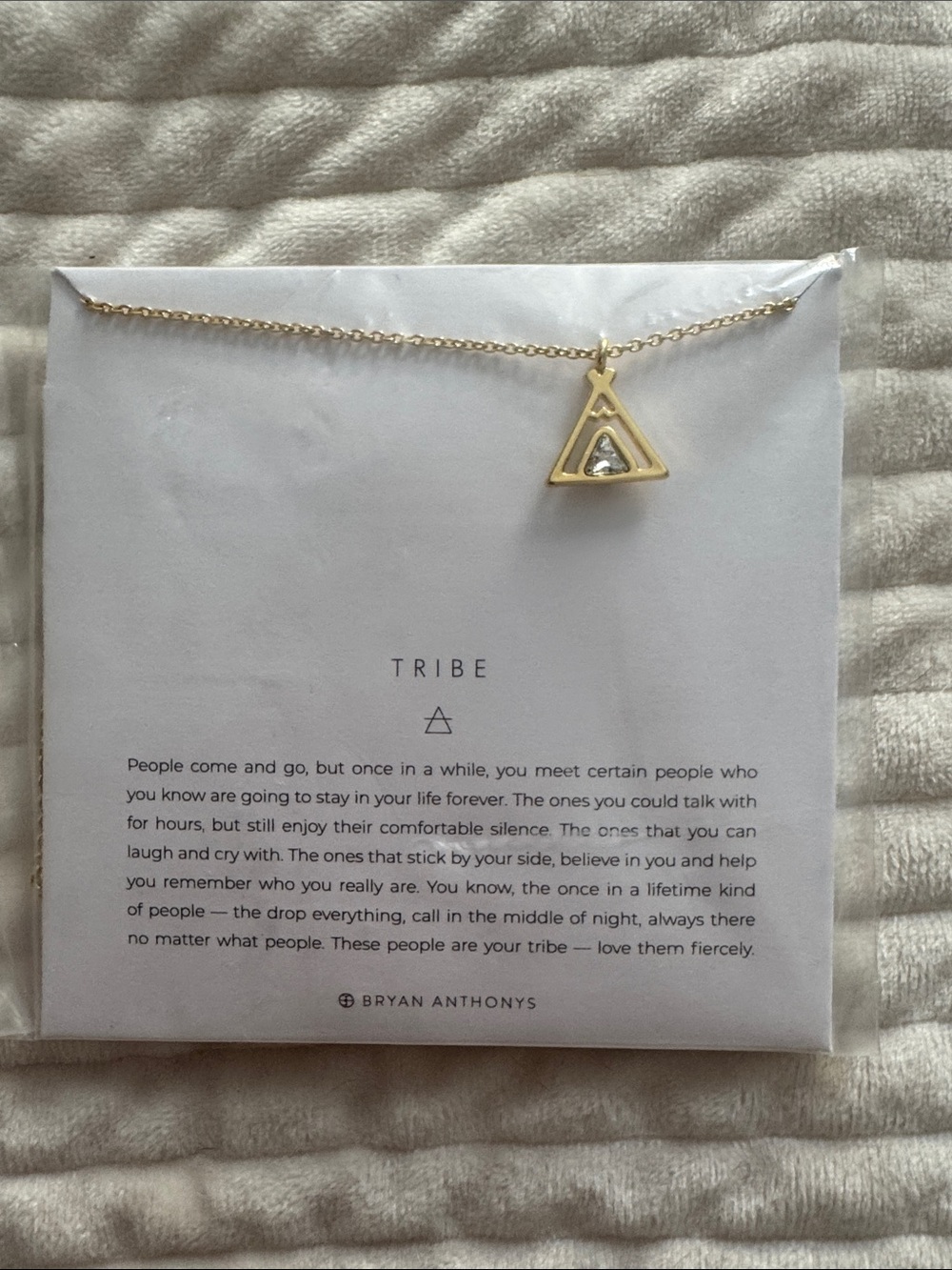 Bryan Anthony’s Gold Triangle 'Tribe' Pendant Necklace